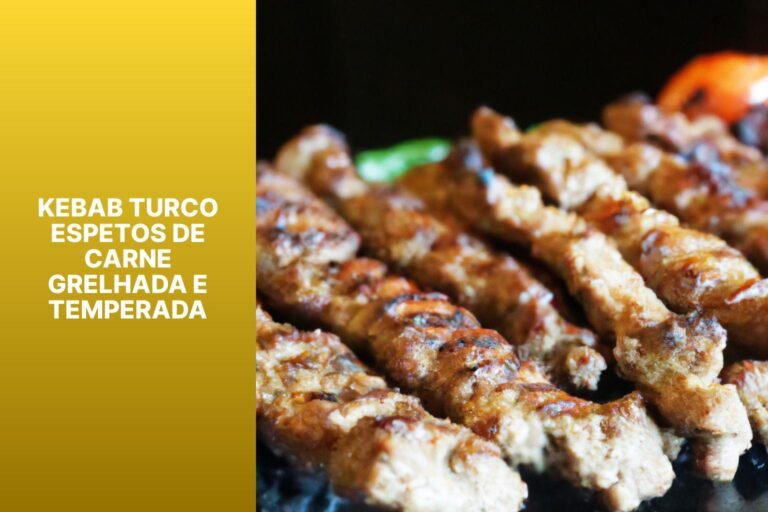 Kebab Turco: Espetos de Carne Grelhada e Temperada 3 kebab turco espetos de carne grelhada e temperada52w9