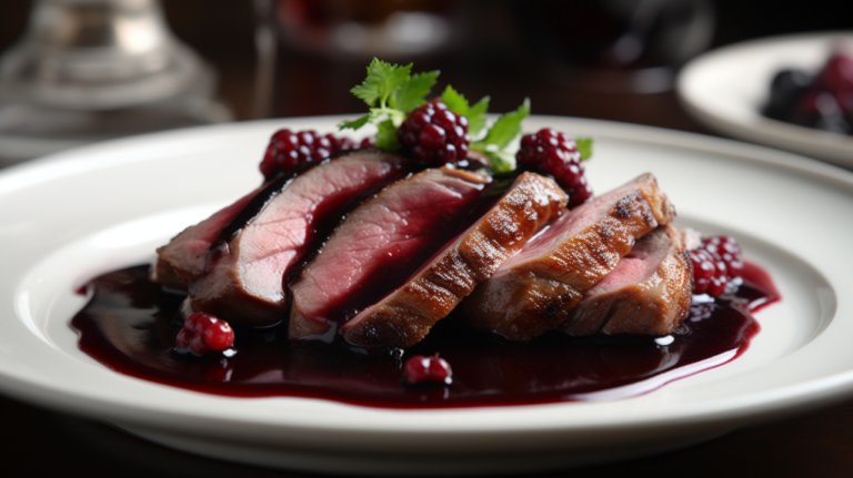 vendedorglobal Duck Magret with Red Wine and Red Berry Sauce cca5e8cd 9fe8 4b8f b1cc 8a5fd53e2af3