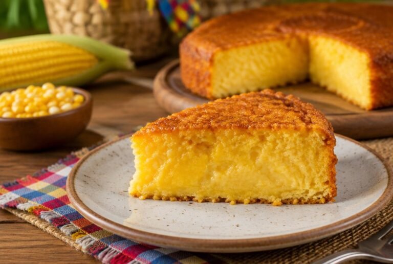 Bolo de Milho Cremoso Fit: Junino e Delicioso