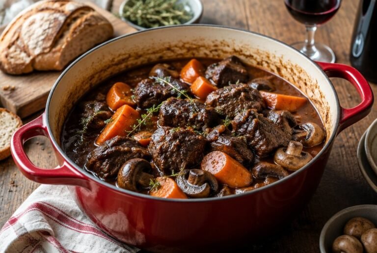 Bouef Bourguignon: Carne de Boi ao Vinho Borgonha