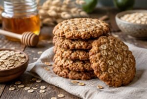 Cookies Integrais de Aveia e Mel: Lanche Saudável e Fit