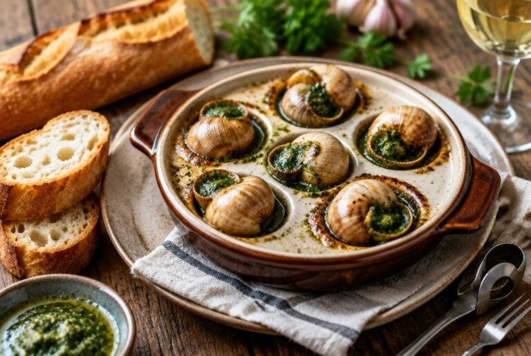Escargots à la Bourguignonne: Caracóis ao Molho de Alho