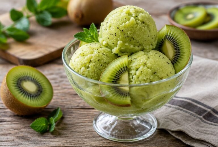 Gelado de Kiwi Fit: Sobremesa Refrescante e Saudável