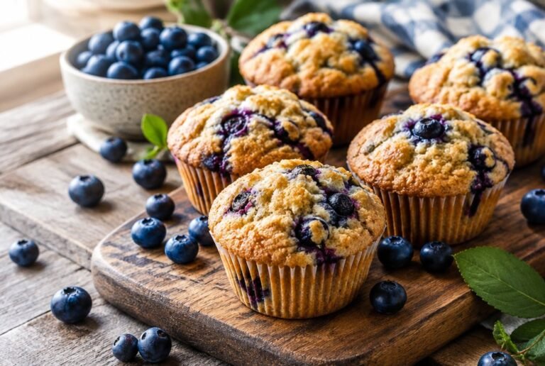 Muffins de Blueberry Fit: Pequenas Delícias Saudáveis