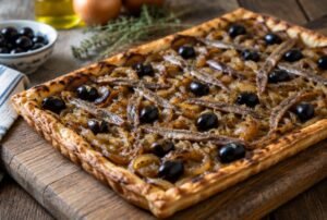 Pissaladière: Pizza Francesa com Anchovas e Cebolas