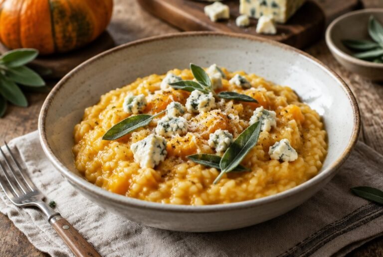 Risoto de Abóbora com Gorgonzola