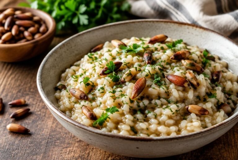 Risoto de Pinhão e Salsinha