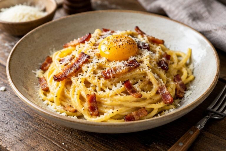 Spaghetti à Carbonara: Pancetta